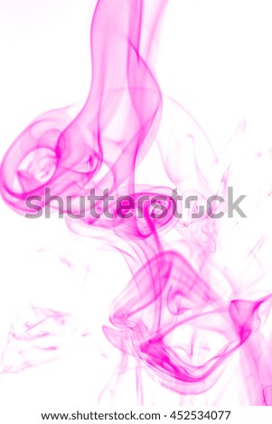 Purple Smoke abstract on white background