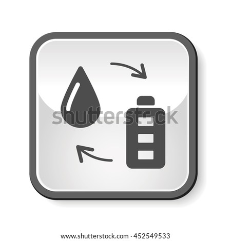 Environmental protection concept conserve water icon