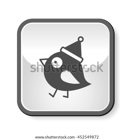 Christmas bird icon