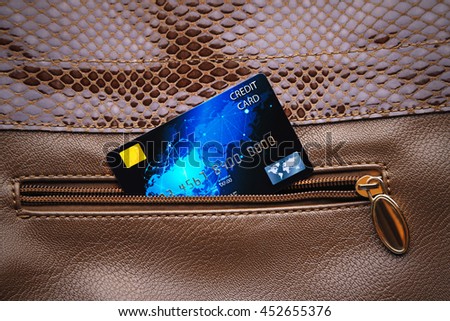Credit card in pocket