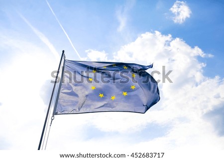 european flag union wind