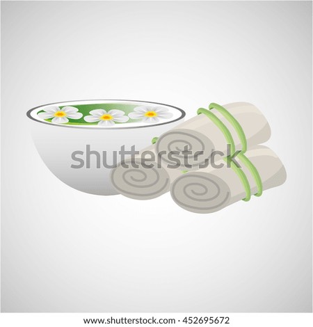 therapy with spa treatment icon, vector illustration