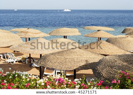 Beach on Red sea, Sharm El Sheikh, Egypt