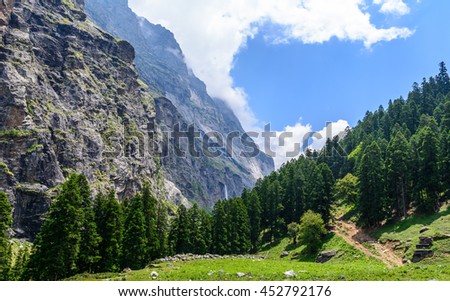 Green  mountains of Himalayas