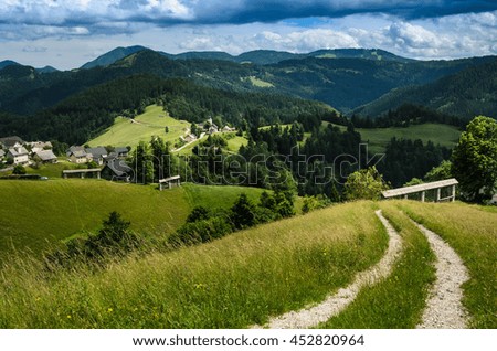 Small village in the Alps