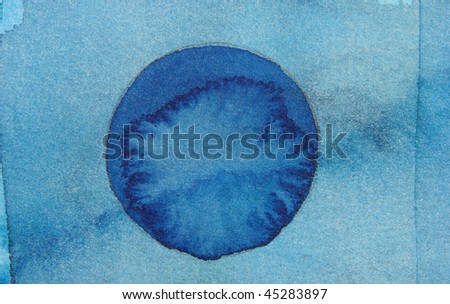  blue circle abstract watercolor background
