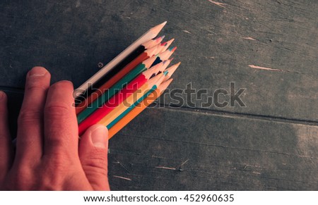 Pencils in hand