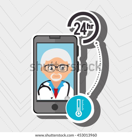 doctor with isolated icon design, vector illustration  graphic 