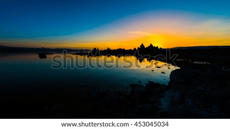 Mono Lake Sunrise South Tufa Famous California Landscape