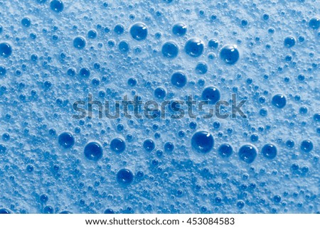 Blue Liquid Bubbles Background