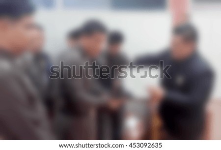 Blurred abstract background of Business people meeting