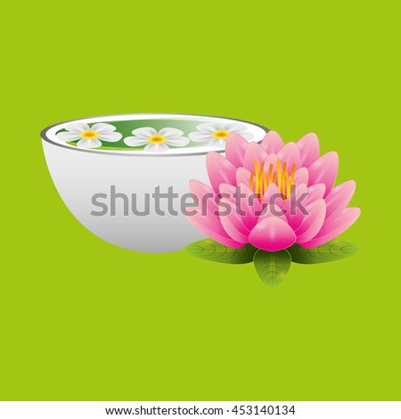 therapy with spa treatment icon, vector illustration