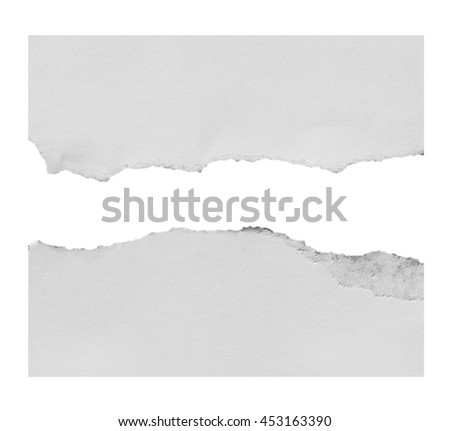 paper isolated on white background with clipping path.