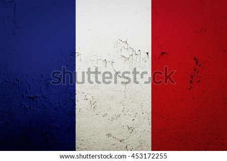 Grunge Flag Of France background
