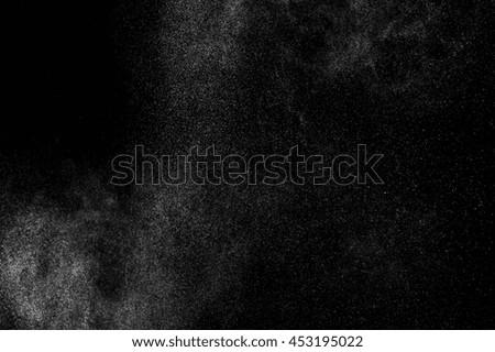 abstract splashes of water on black background