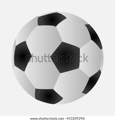 vector illustration of a soccer ball