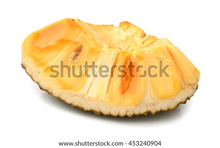 jackfruit isolated on white background
