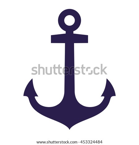 Anchor icon, vector image Royalty-Free Stock Photo #453324484