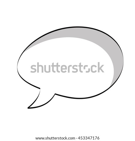 text balloon carton comic icon, vector illustration