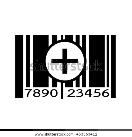 Barcode icon illustration design