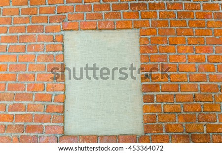 Blank  photo frame on stone wall background
