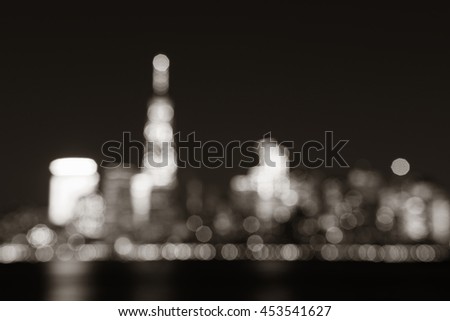 New York City bokeh at night