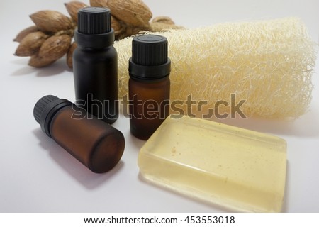 Bottle of  essential oil aromatherapy 