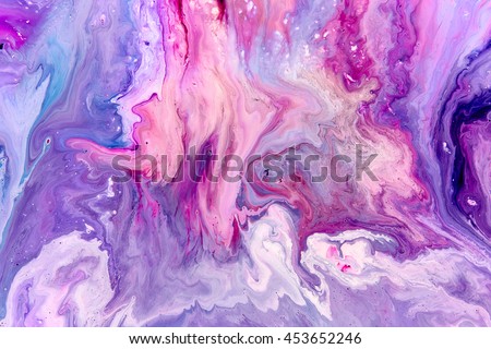 Abstract purple paint background. Acrylic texture with marble pattern