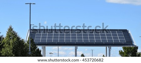 Solar panel at the airport 