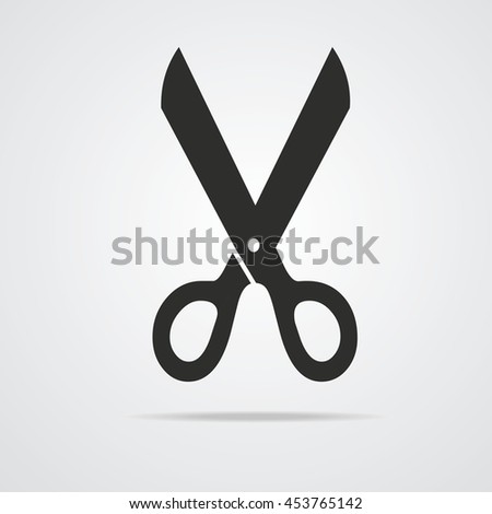 scissor isolated symbol