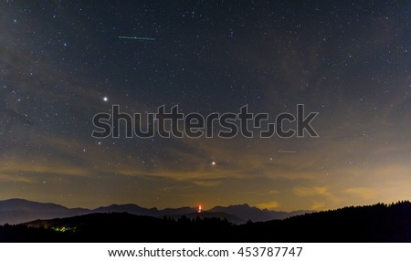 night sky in austria