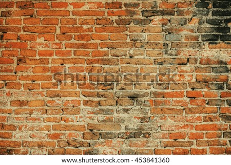 Worn brick wall texture background. Abstract wallpaper. Perfect texture for the interior exterior any possible industrial grunge vintage hipster background.

