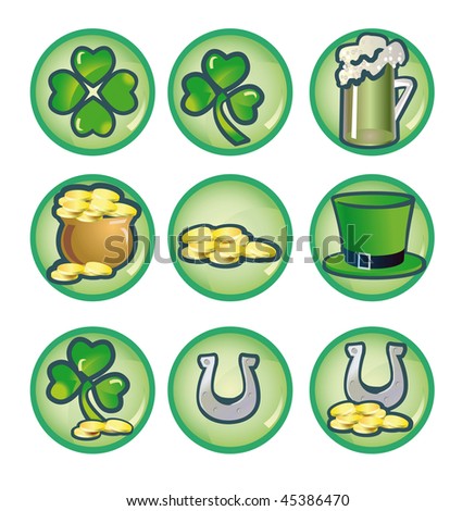 set icons to  St. Patrick's Day