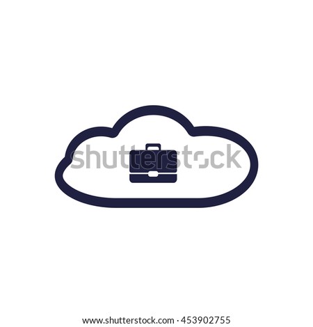 Briefcase Icon, vector, icon flat