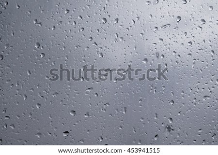 raindrops on glass
