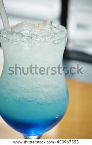 Blue Hawaii soda