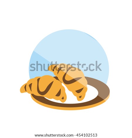 croissant  food icon vector art