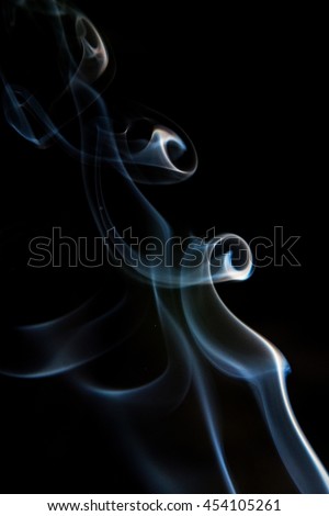 Colorful smoke photo on black background  v20