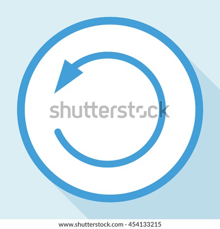 Circular arrow. Vector refresh icon.