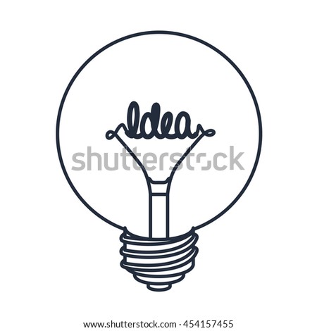 bulb drawing isolated icon design, vector illustration  graphic 