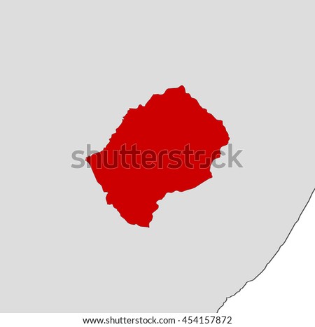 Map - Lesotho