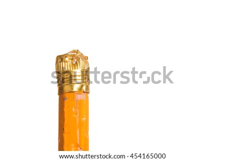 damaged teeth yellow pencil Royalty-Free Stock Photo #454165000