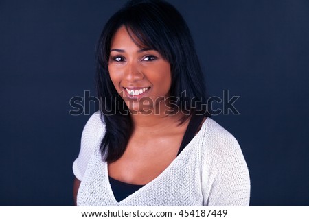 Portrait Of Young African Woman Smiling