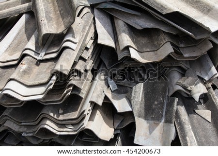 Pile of roof tiles 