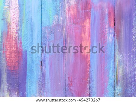 colorful wooden painted background, blue red  background