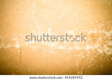 Light plastered wall with crack for background. Close up detail. Toned.
