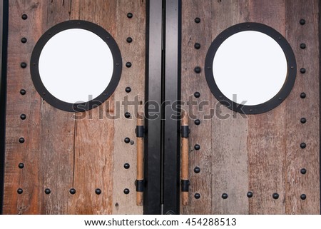 vintage Blank Wood door