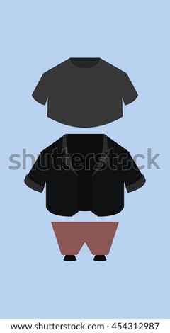 Set of clothes, Vector illustration