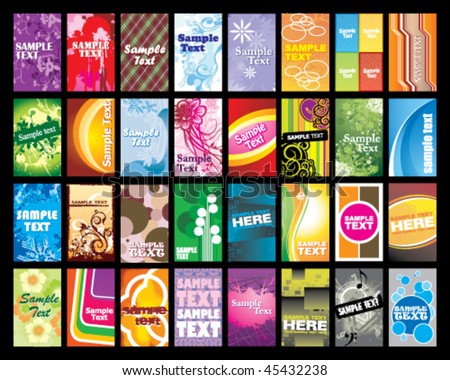 Various type of business card design templates