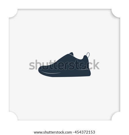Sneakers flat icon.